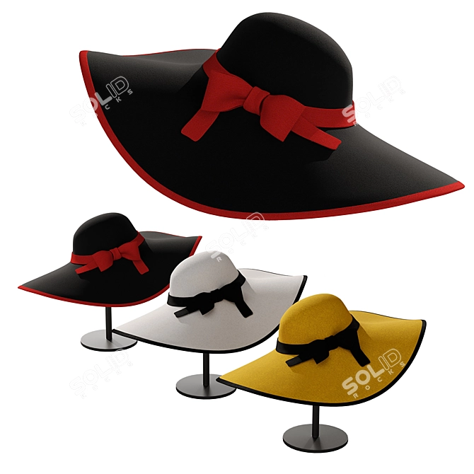 Fashionable Women's 2014 Hat 3D model image 5