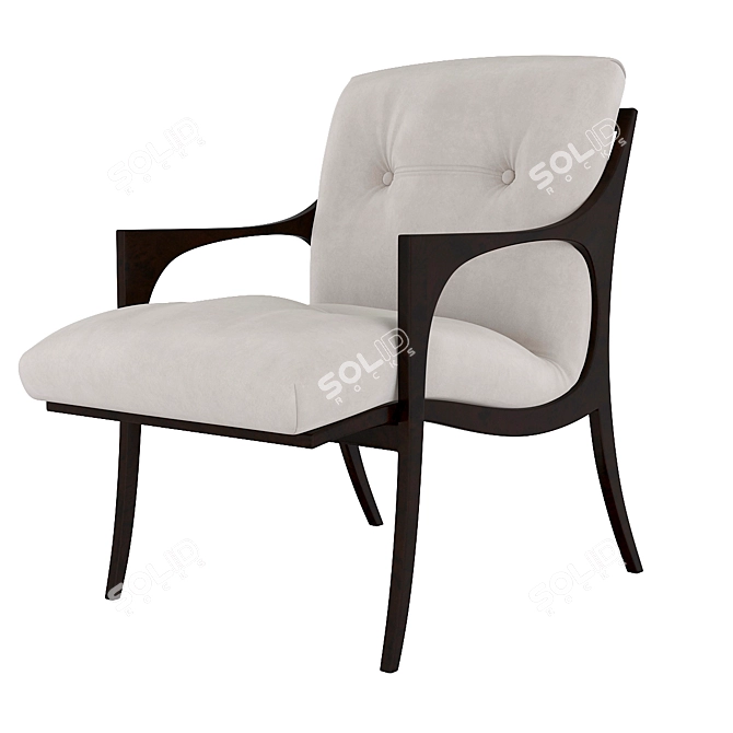 Selva Bridge Armchair: Stylish and Comfortable 3D model image 1