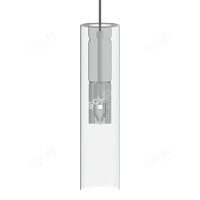 Crystal Lux BELEZA SP1 F CHROME Pendant 3D model image 2