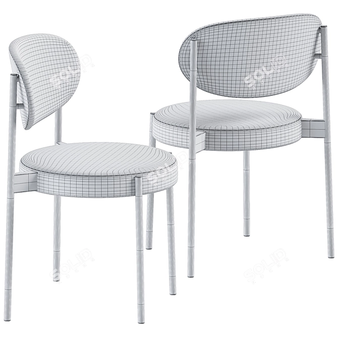  Stylish Series 430 Chair: Verner 3D model image 3