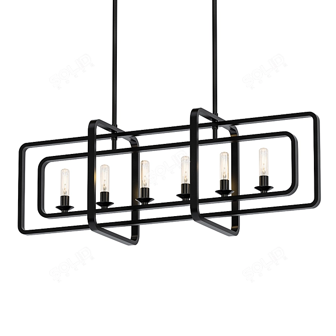 Quentin Linear Suspension: Elegant Illumination Solution 3D model image 1