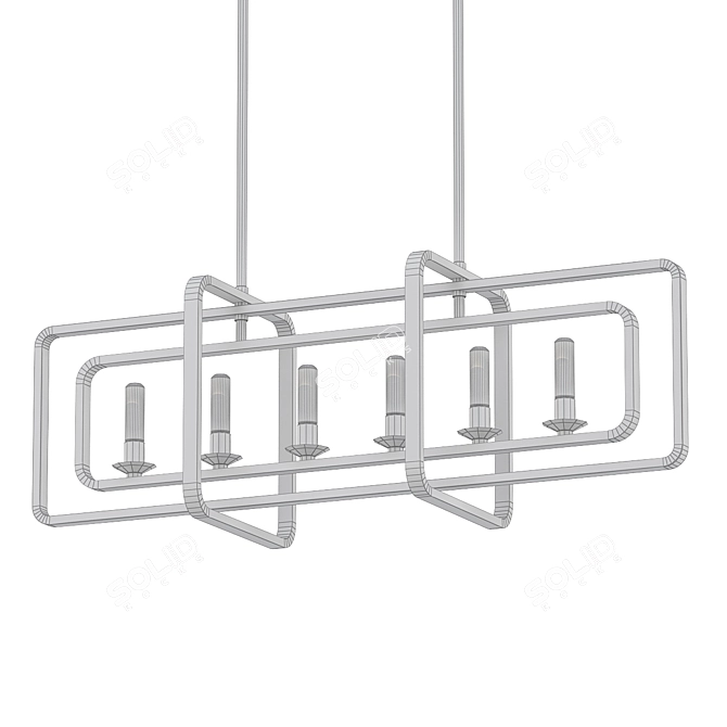 Quentin Linear Suspension: Elegant Illumination Solution 3D model image 2