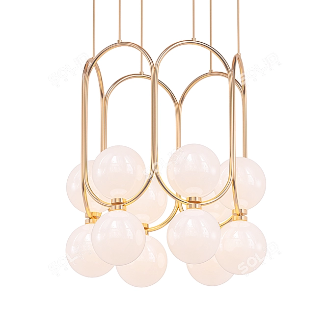 Elegant Illumination: WALLEY Chandelier 3D model image 1