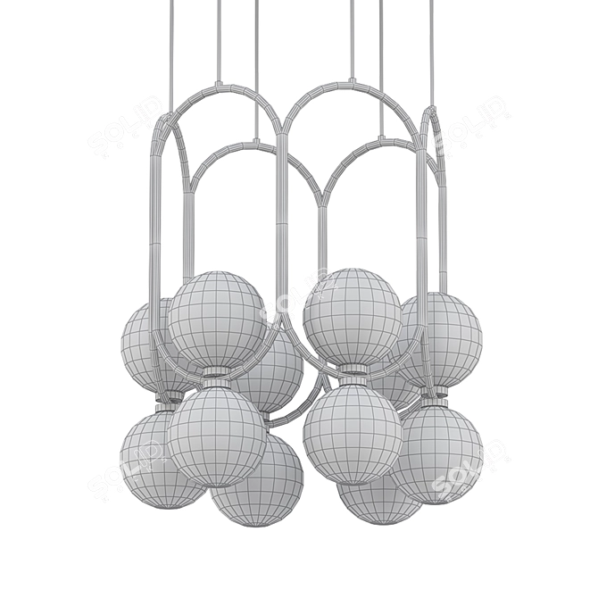 Elegant Illumination: WALLEY Chandelier 3D model image 2