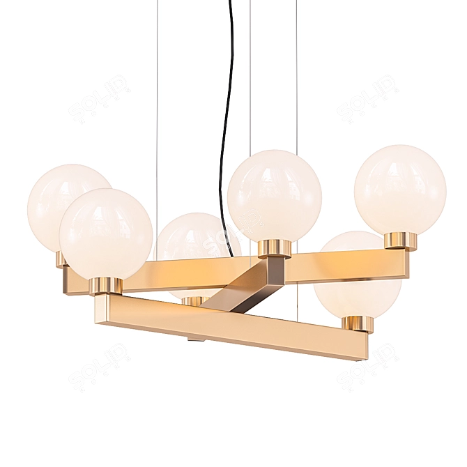 Glowing Elegance: BUBBLE6 Pendant 3D model image 1