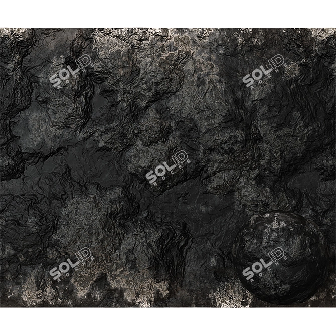 Seamless Stone Cliff Wall #14 3D model image 1