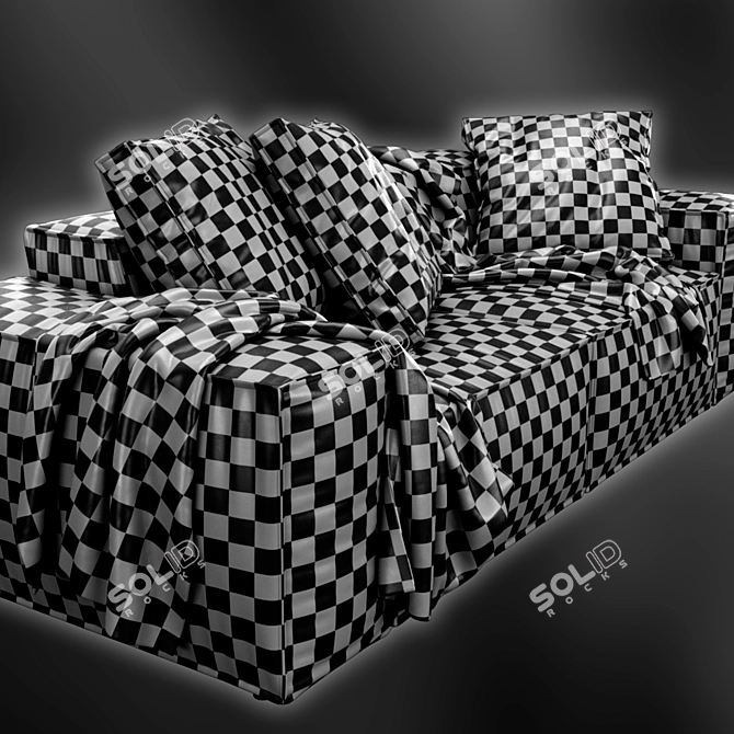 Blanche Melia Sofa: Stylish Comfort 3D model image 7