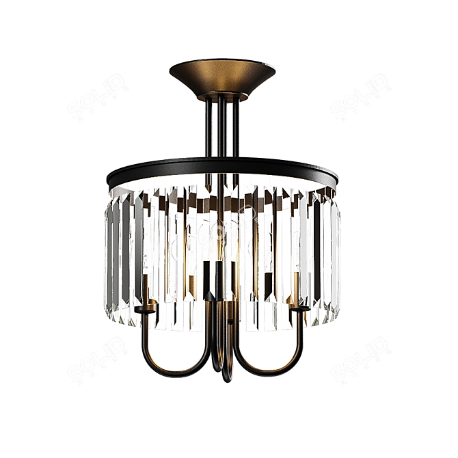 Elegant Narcissa Chandelier 3D model image 1