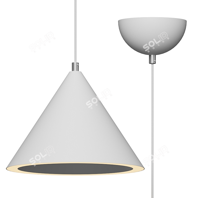 Abyss Mini Pendant: Mesmerizing Lighting 3D model image 3