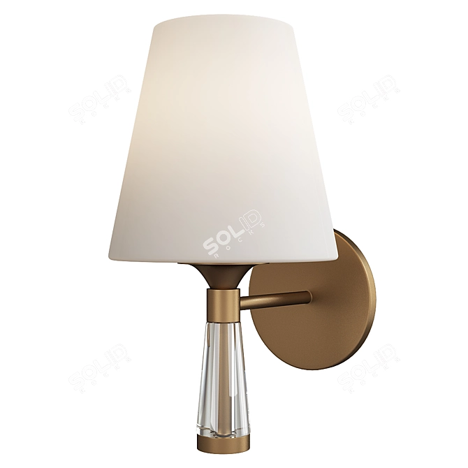 Title: Ramsey 1-Light Wall Fixture 3D model image 2