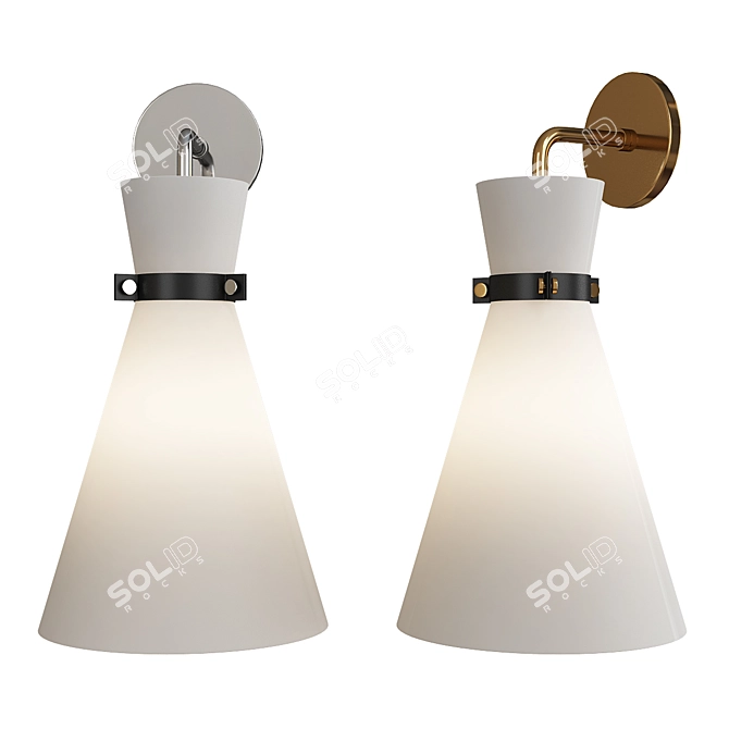 Elegant Julia Sconce - Graceful Illumination 3D model image 1