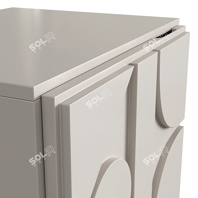 Modern Sideboard and Chest of Drawers Set (Elgo/Pictograph) 3D model image 4