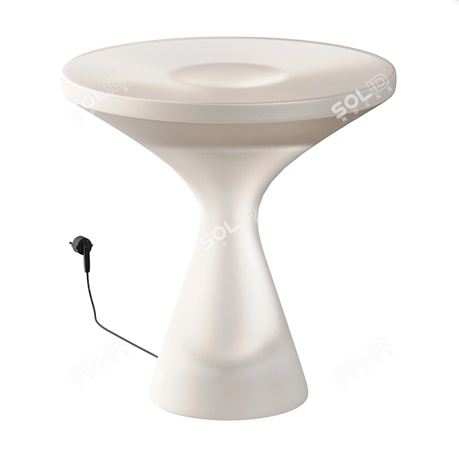 Driade Kissino Side Table: Modern Plastic Outdoor Furniture 3D model image 2