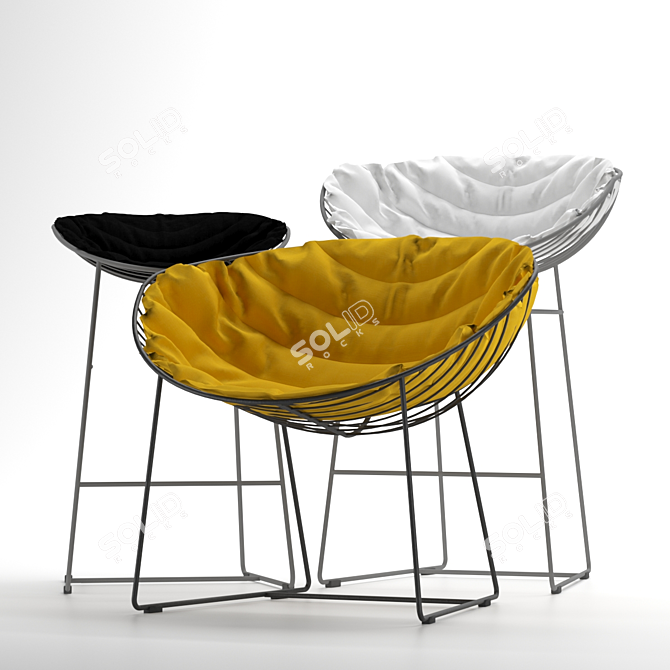 LYSTOK Armchair: Stylish and Comfortable! 3D model image 3