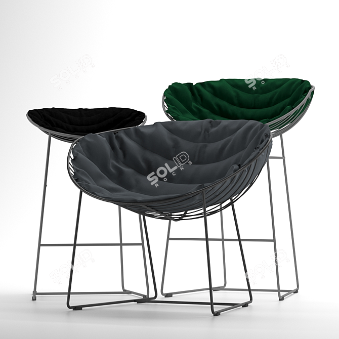 LYSTOK Armchair: Stylish and Comfortable! 3D model image 4