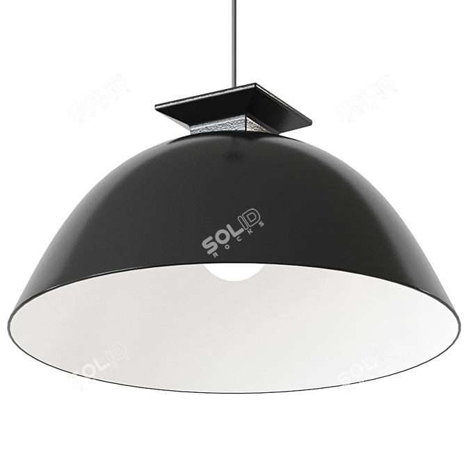 Sleek Scandinavian Pendant Light 3D model image 5