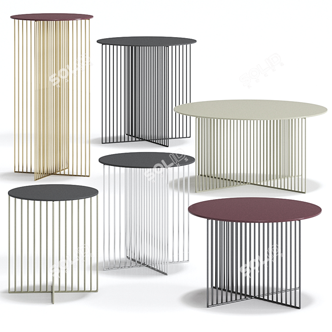 Sleek Accursio Table: Innovative Italian Design 3D model image 3