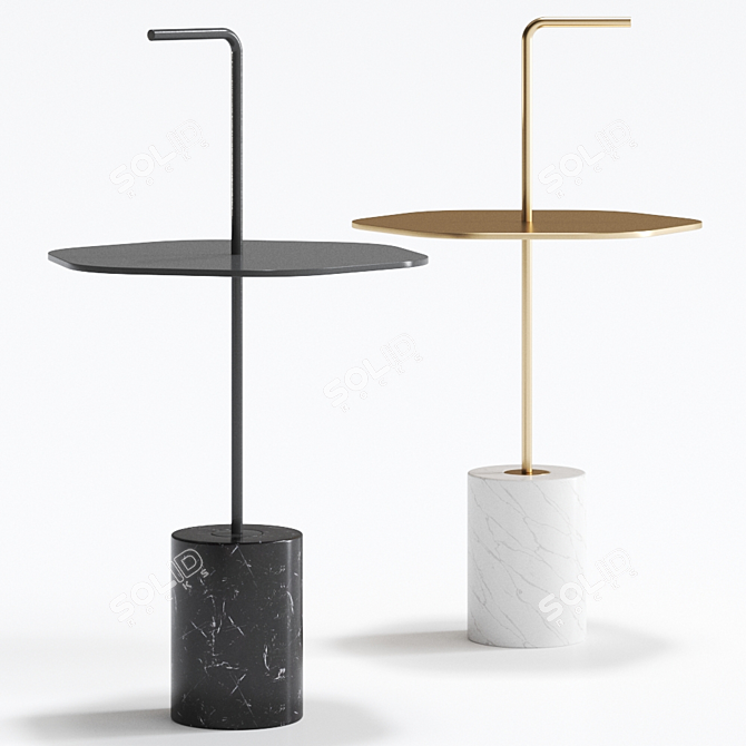 Italian Design: Jey Side Table 3D model image 2