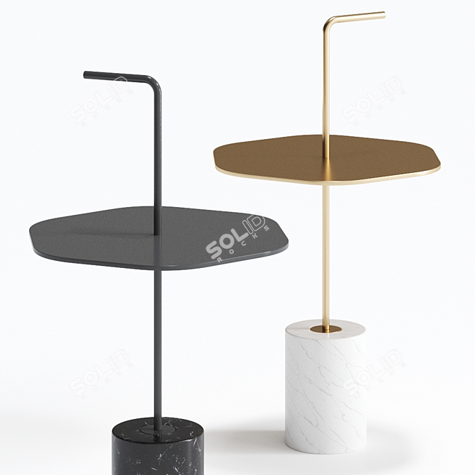 Italian Design: Jey Side Table 3D model image 3