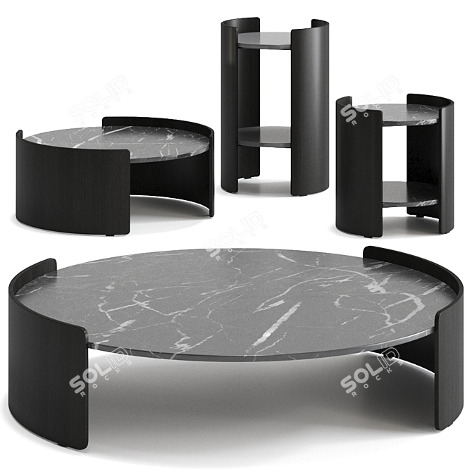 Parenthesis P10005 Table: Modern Italian Design 3D model image 1