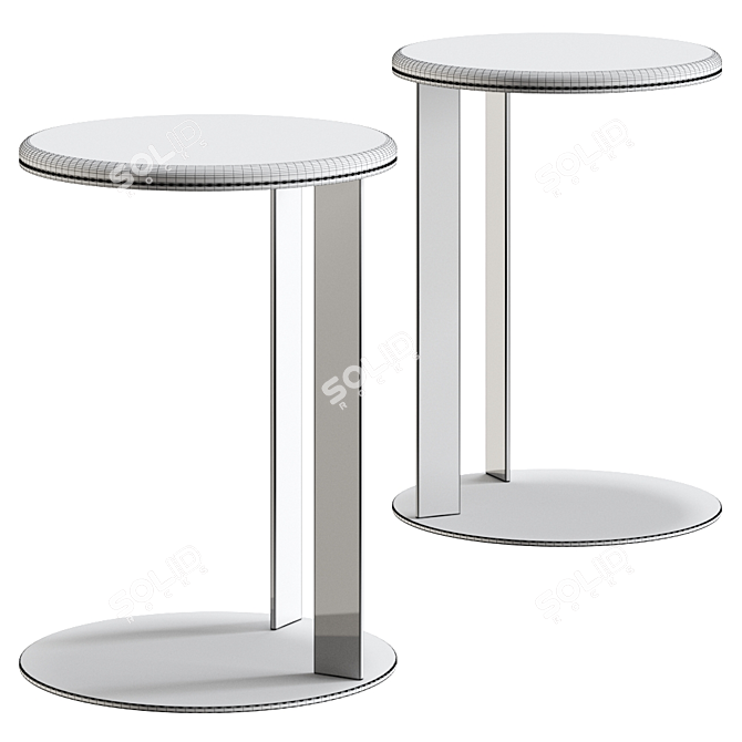 Sleek Italian Design: Vibieffe 9500 - 17 Small Table 3D model image 4