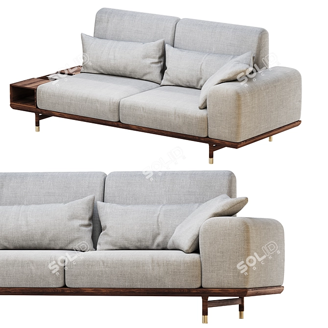 Elegant PORADA Argo Sofa 3D model image 1