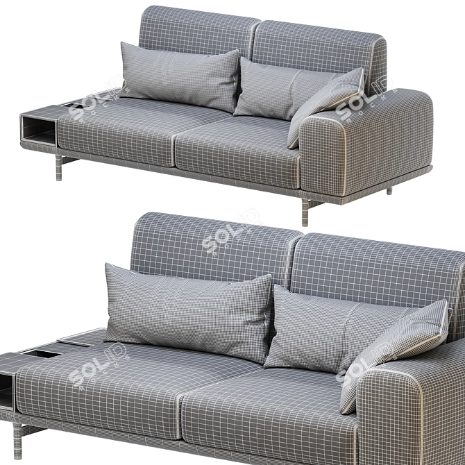 Elegant PORADA Argo Sofa 3D model image 4