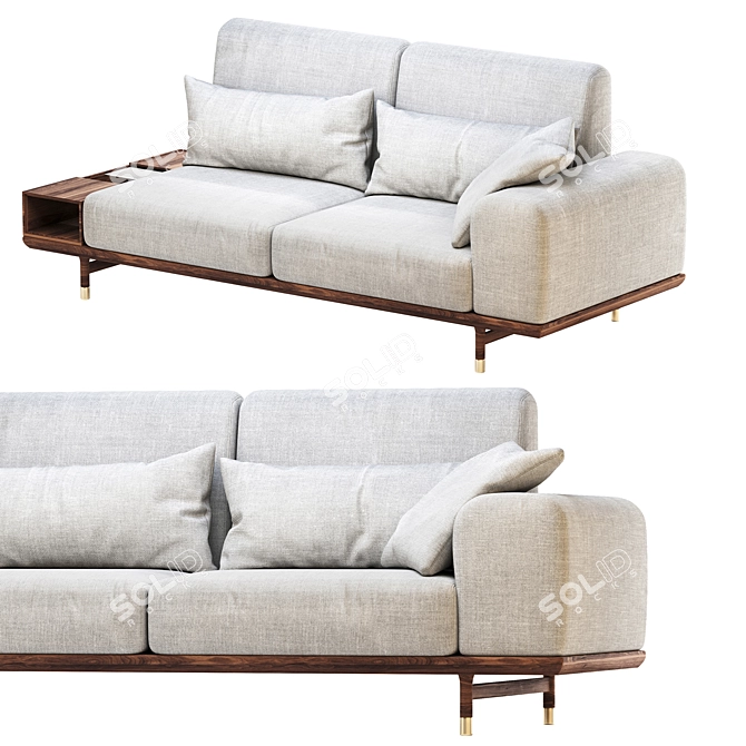 Elegant PORADA Argo Sofa 3D model image 9