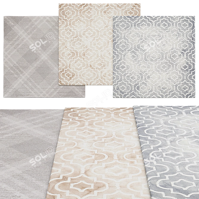 Safavieh Square Rugs - Classic Elegance 3D model image 1