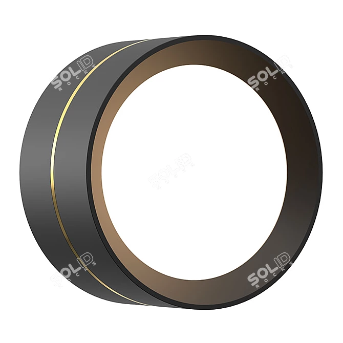 Title: Barrel Mini - Stylish LED Ceiling Light 3D model image 2