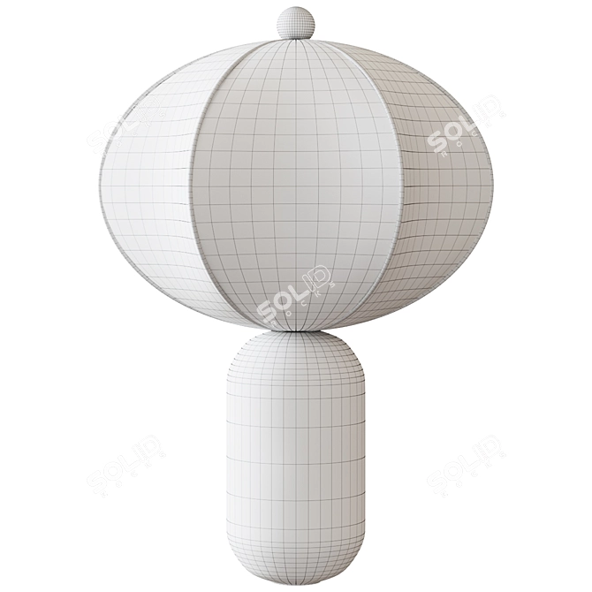 Golden Balloon Table Lamp 3D model image 2