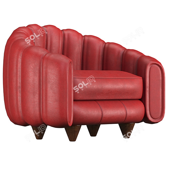 PEARL Armchair: Elegant and Timeless 3D model image 1