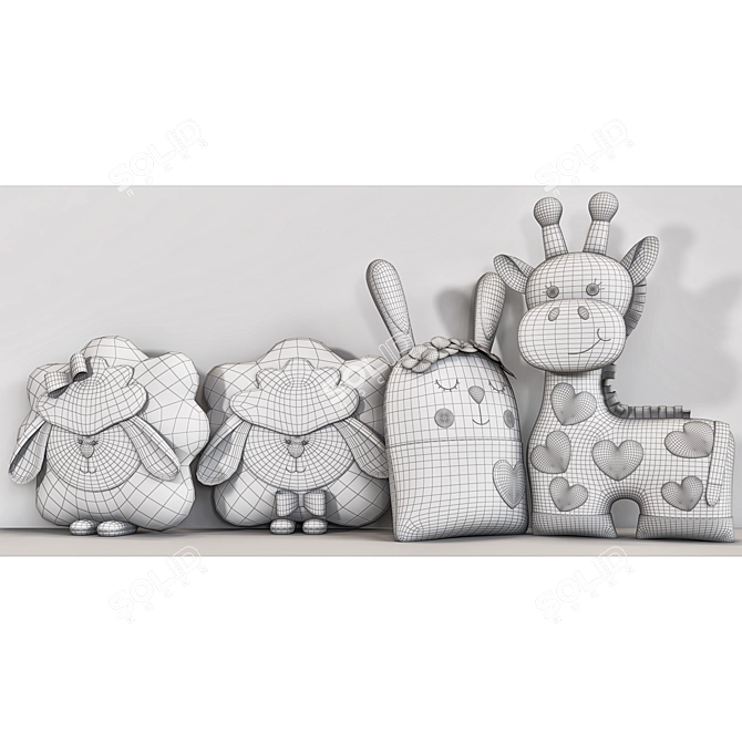 Premium Pillow Set: V-Ray & Corona Compatible 3D model image 2