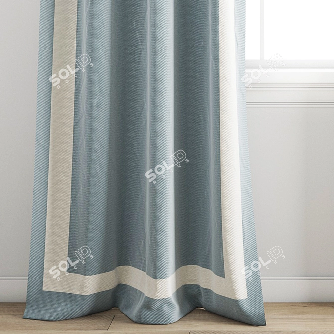 Premium Polygonal Curtain Model 3D model image 3