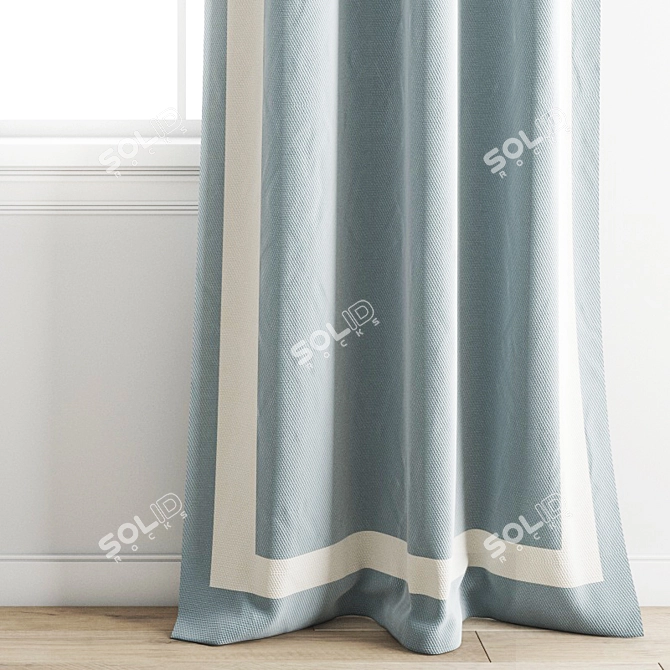 Premium Polygonal Curtain Model 3D model image 4