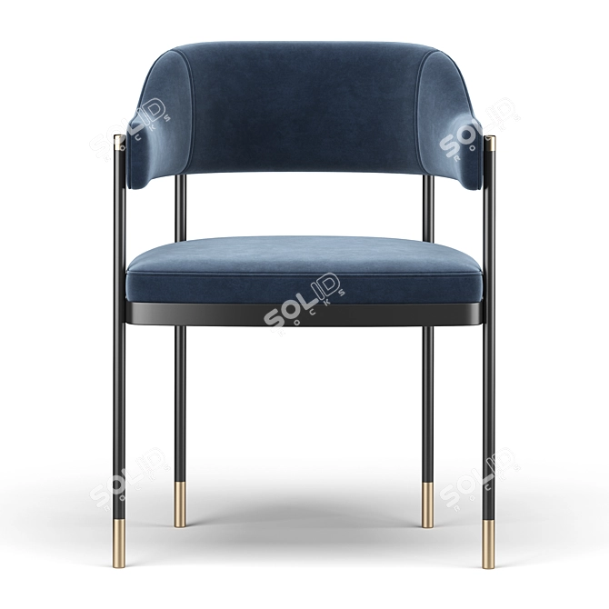 Modern Dale Dining Chair: Stylish and Comfortable 3D model image 3
