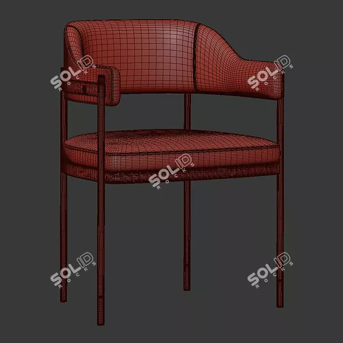 Modern Dale Dining Chair: Stylish and Comfortable 3D model image 5