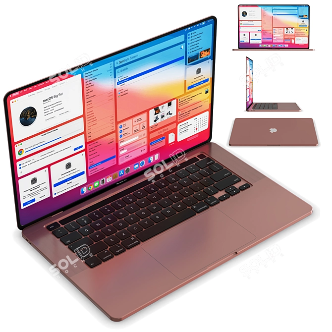 2021 MacBook Pro: The Ultimate Laptop Companion 3D model image 4