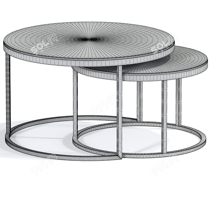 Sardinia Coffee Table: Stylish Modern Design 3D model image 2