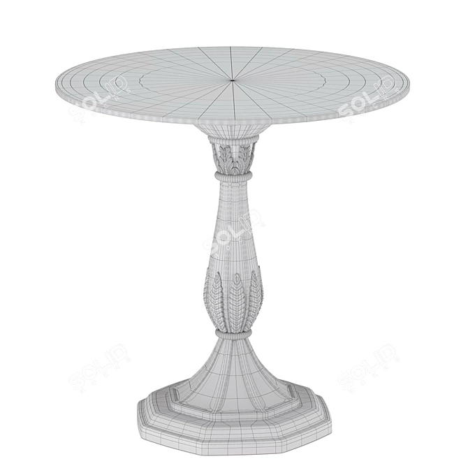 Sleek Roberto Giovannini Side Table 3D model image 4