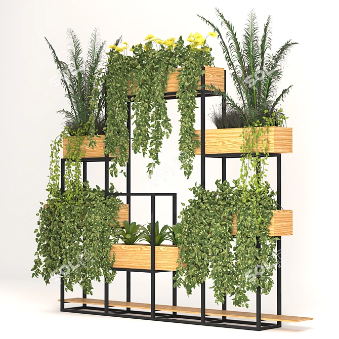 Versatile Flower Box for Offices 3D model image 2