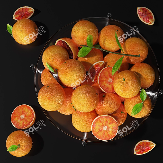 Modern Fruits Dish Stand 3D model image 4