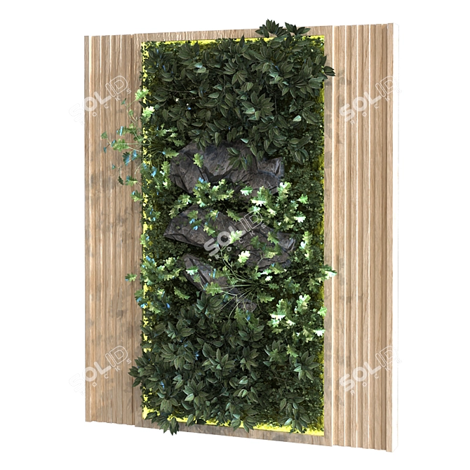 Vertical Greenery Set - Aesthetic and Space-Saving 3D model image 2