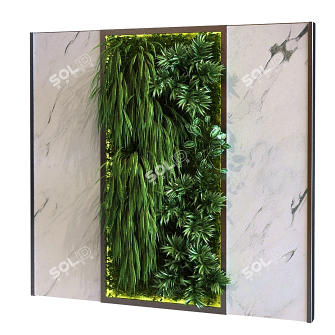 Vertical Greenery Set 3D model image 2