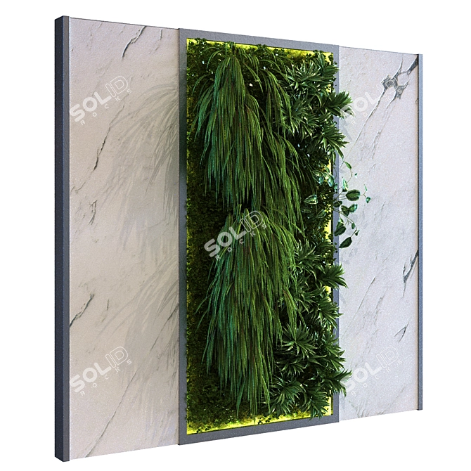 Vertical Greenery Set 3D model image 3