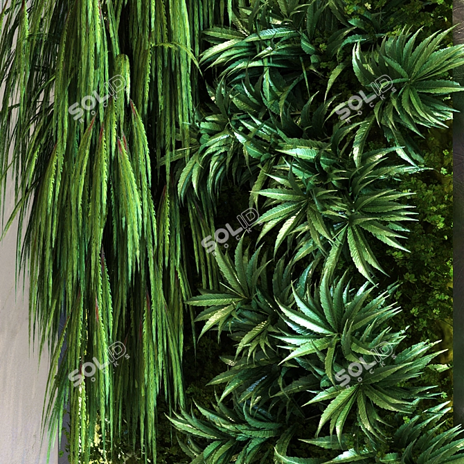 Vertical Greenery Set 3D model image 4