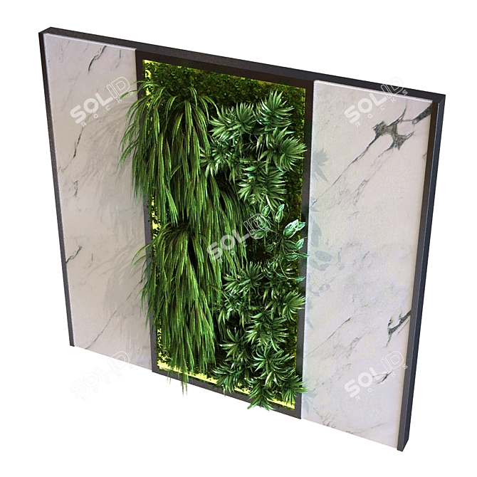 Vertical Greenery Set 3D model image 5