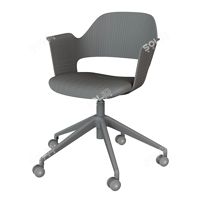 Elegant Office Conference Chair 3D model image 5