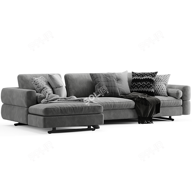 Elegant Bonaldo Ever More Sofa 3D model image 3
