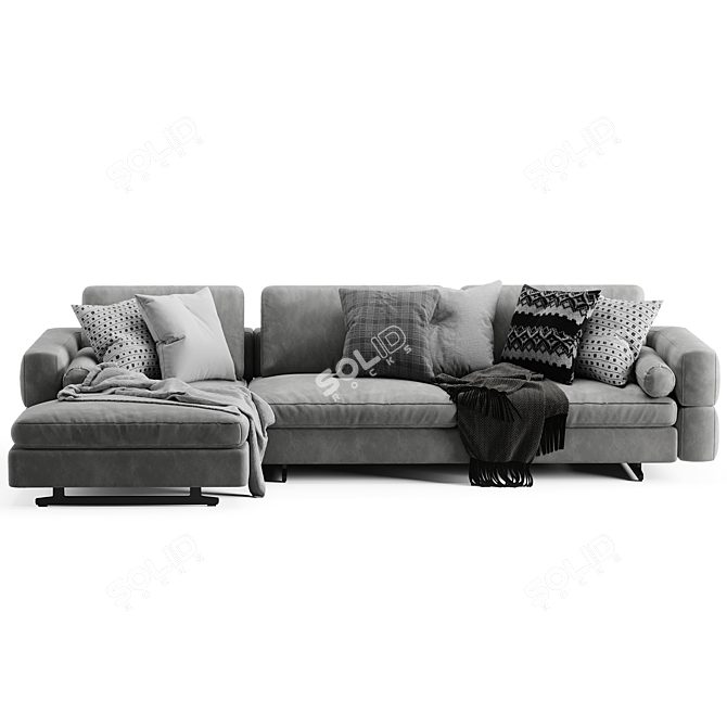 Elegant Bonaldo Ever More Sofa 3D model image 5